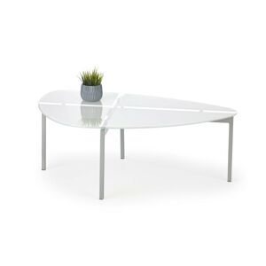 Halmar Konferenční stolek ERIKA, bílá/sklo