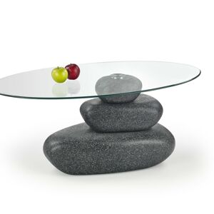Halmar Konferenční stolek Flavia, sklo/grafit