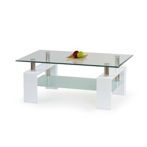 Halmar Konferenční stolek Diana H, sklo/bílý
