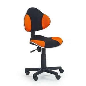 Halmar Dětská židle Flash, černá/oranžová