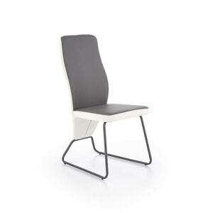 Halmar Jídelní židle K300, šedá/bílá