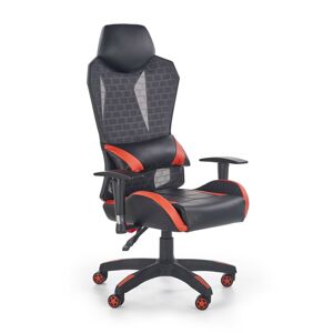 Halmar Herní židle Domen, černá/červená