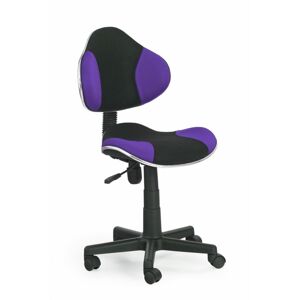Halmar Dětská židle Flash, černá/fialová