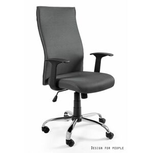 UNIQUE Kancelářská židle Black on Black, šedá