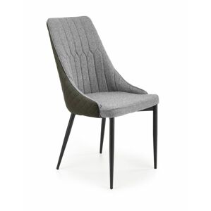 Halmar Jídelní židle K448, šedá/černá