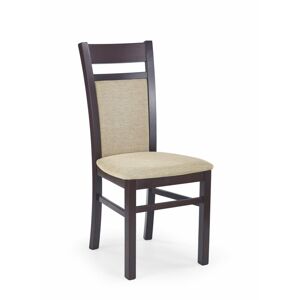 Halmar Jídelní židle Gerard 2, tmavý ořech/béžová