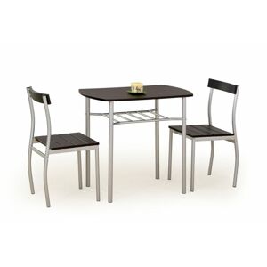 Halmar Jídelní sestava Lance, stůl + 2 židle, wenge - ROZBALENO