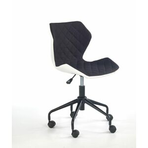 Halmar Dětská židle Matrix, bílá/černá - ROZBALENO