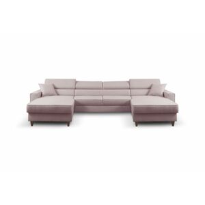 Furniture Sobczak Sedací souprava ve tvaru U Nici Bis - Růžová