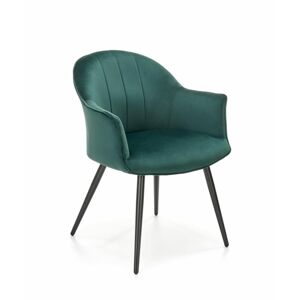 Halmar Jídelní židle K468, tmavě zelená