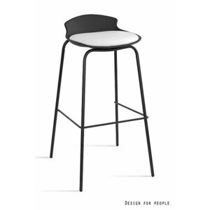 UNIQUE Barová židle Duke, černá/bílá