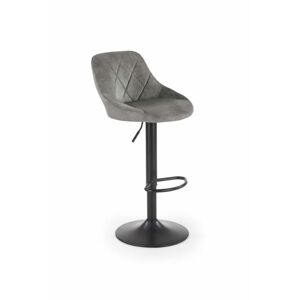 Halmar Barová židle H101 - tmavě  šedá