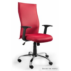 UNIQUE Kancelářská židle Black on Black - červená