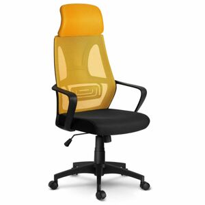 Global Income s.c. Kancelářská síťovaná židle Praga - žlutá