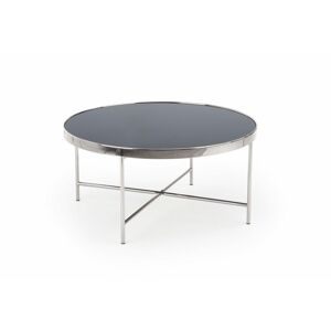 Halmar Skleněný konferenční stolek Moria - stříbrná