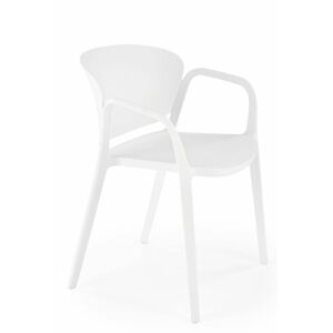 Halmar Stohovatelná jídelní židle K491 - bílá