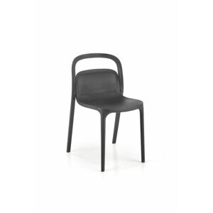 Halmar Stohovatelná zahradní židle K490 - černá