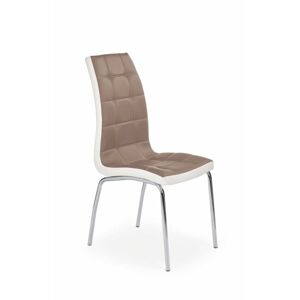 Halmar Jídelní židle K186 - Jídelní židle K186, cappuccino-bílá